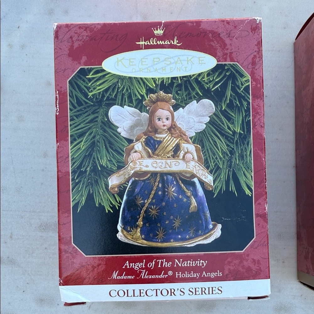 Hallmark Keepsake Angel Ornament with Blue and Gold